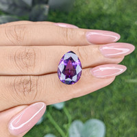 8.38 Ct. Purple Amethyst from Ceylon (Sri Lanka) Life Style