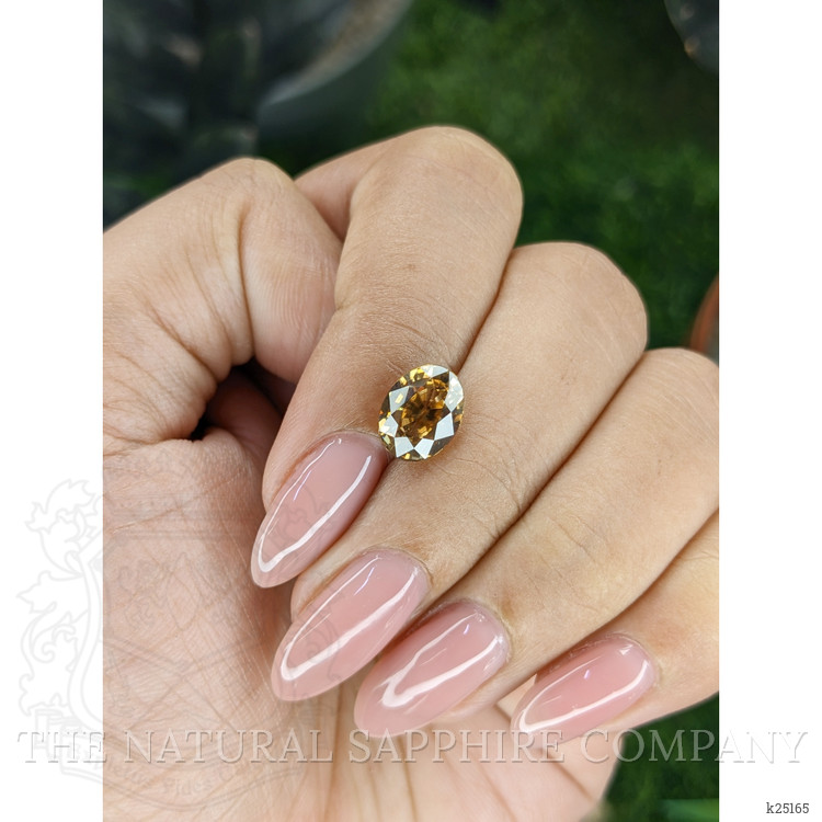 3.76 Ct. Yellowish Brown Zircon from Ceylon (Sri Lanka)