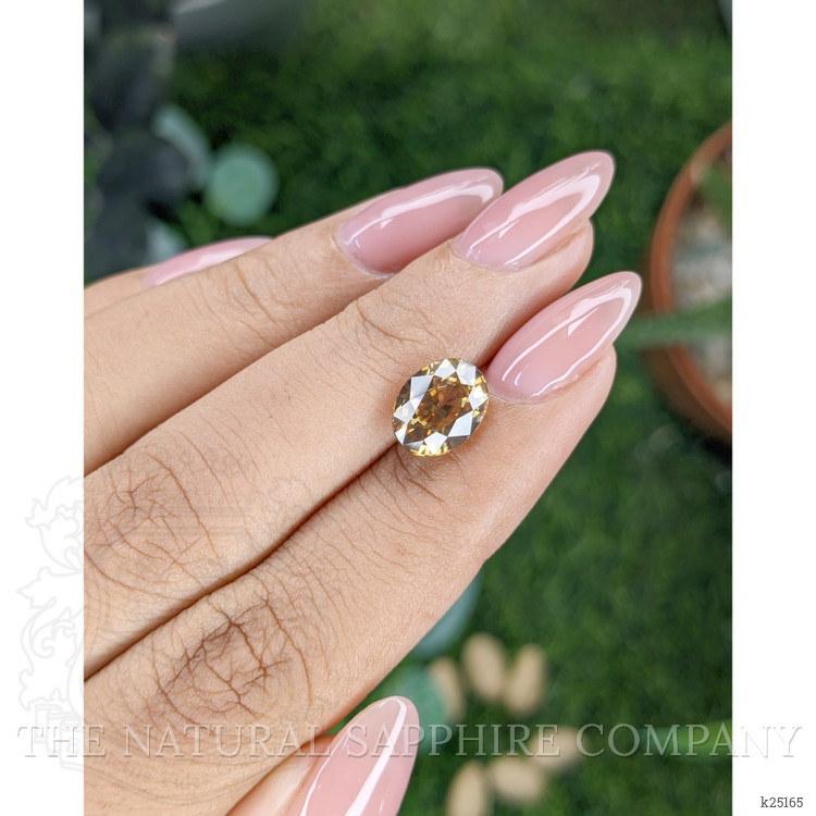 3.76 Ct. Yellowish Brown Zircon from Ceylon (Sri Lanka)