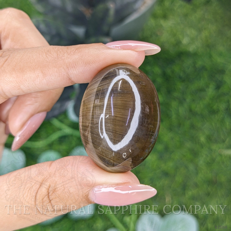 100.43 Ct. Brown Cabochon Rutilated Quartz from Ceylon (Sri Lanka)
