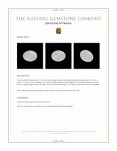 1.14 Ct. White Opal from Australia Appraisal