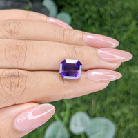3.55 Ct. Purple Amethyst from Ceylon (Sri Lanka) Life Style