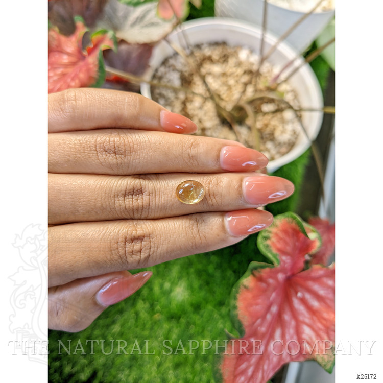 2.23 Ct. Yellow Cabochon Citrine from Ceylon (Sri Lanka)