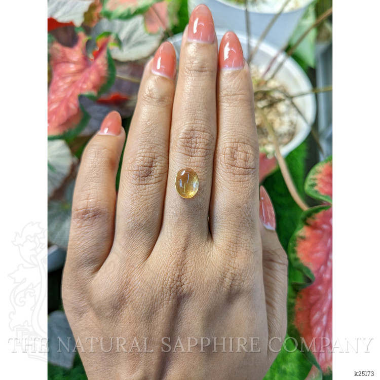 2.37 Ct. Yellow Cabochon Citrine from Ceylon (Sri Lanka)