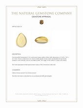 2.25 Ct. Yellow Cabochon Citrine from Ceylon (Sri Lanka) Appraisal