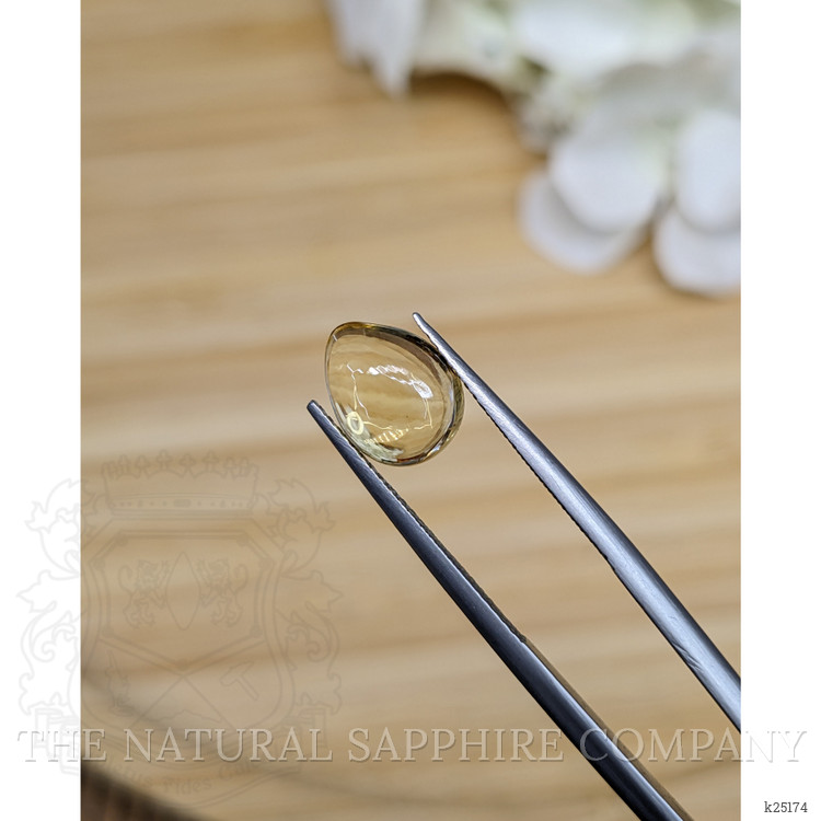 2.25 Ct. Yellow Cabochon Citrine from Ceylon (Sri Lanka)