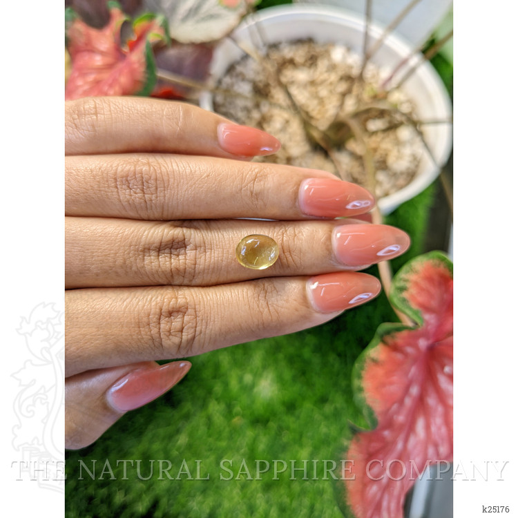 2.50 Ct. Yellow Cabochon Citrine from Ceylon (Sri Lanka)