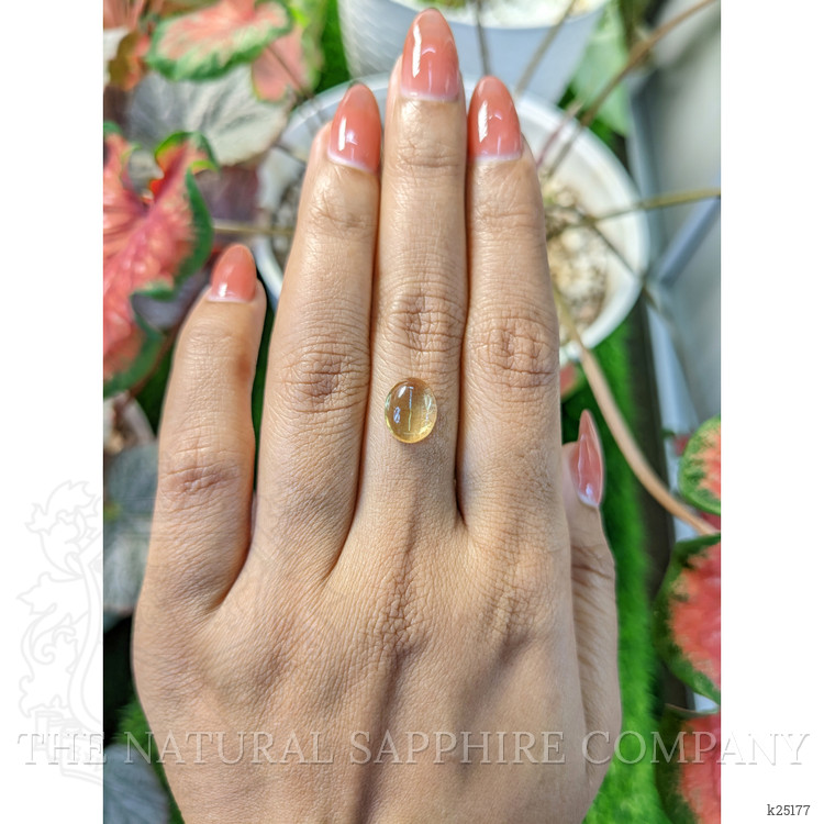 2.21 Ct. Yellow Cabochon Citrine from Ceylon (Sri Lanka)