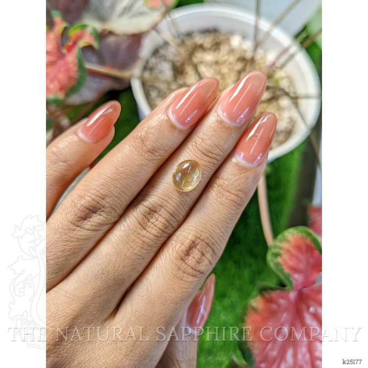 2.21 Ct. Yellow Cabochon Citrine from Ceylon (Sri Lanka)