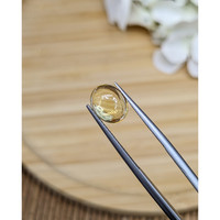 2.21 Ct. Yellow Cabochon Citrine from Ceylon (Sri Lanka) Life Style