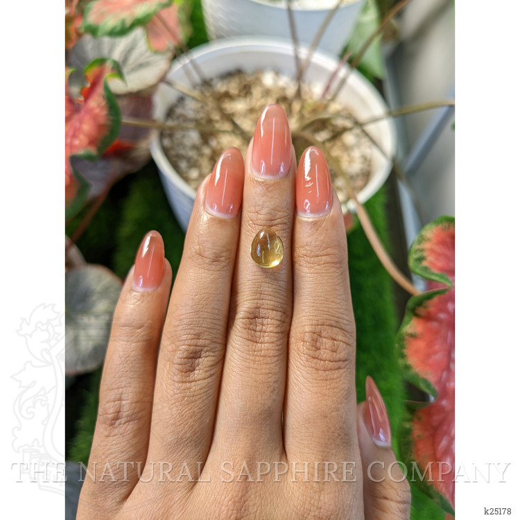 2.72 Ct. Yellow Cabochon Citrine from Ceylon (Sri Lanka)