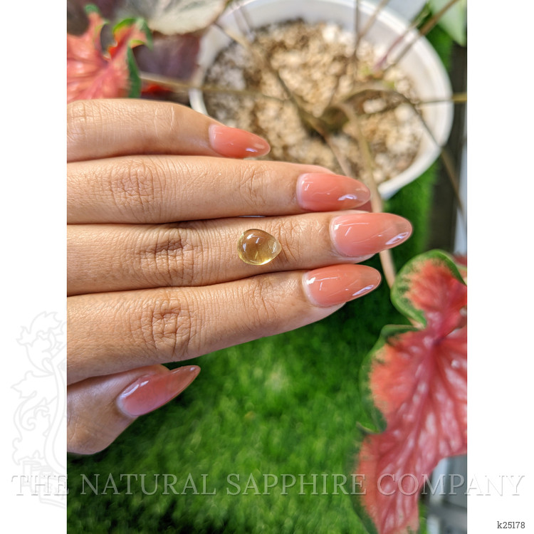 2.72 Ct. Yellow Cabochon Citrine from Ceylon (Sri Lanka)