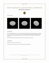 1.10 Ct. Cabochon White Opal from Australia Appraisal