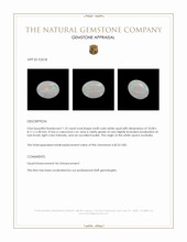 1.10 Ct. Cabochon White Opal from Australia Appraisal