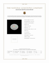 1.10 Ct. Cabochon White Opal from Australia Scan Report