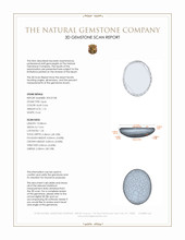 1.10 Ct. Cabochon White Opal from Australia 3 D Scan Report