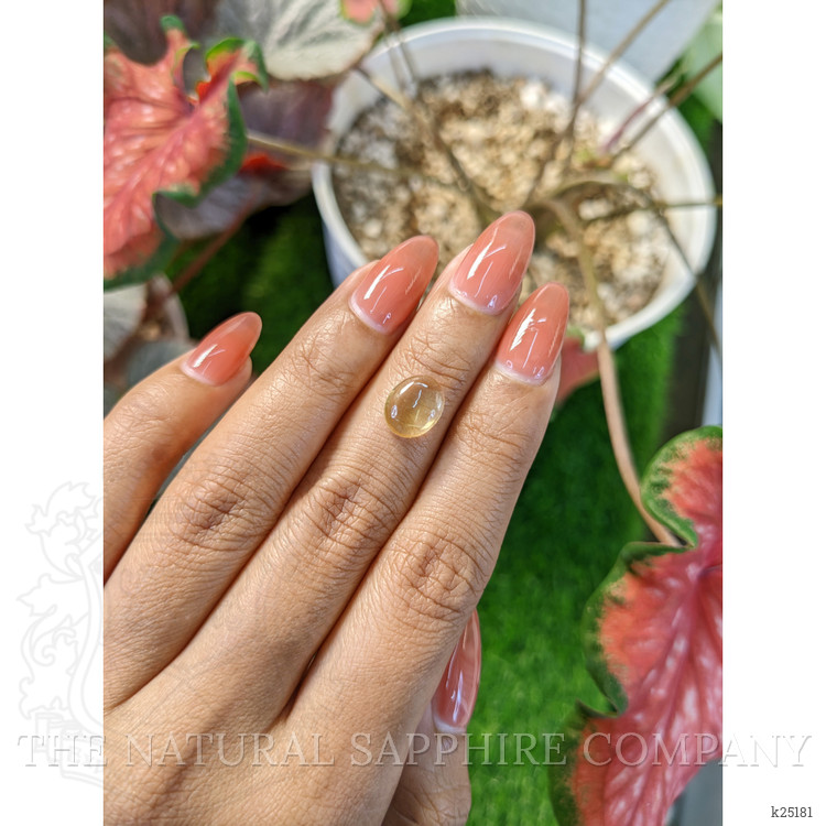 2.30 Ct. Yellow Cabochon Citrine from Ceylon (Sri Lanka)