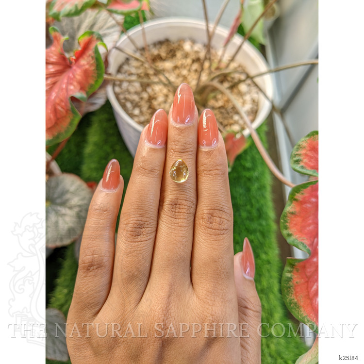 2.55 Ct. Yellow Cabochon Citrine from Ceylon (Sri Lanka)
