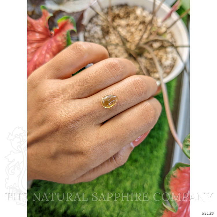 2.06 Ct. Yellow Cabochon Citrine from Ceylon (Sri Lanka)