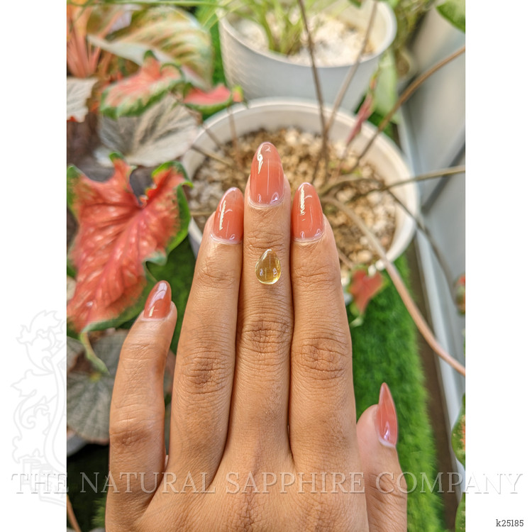 2.06 Ct. Yellow Cabochon Citrine from Ceylon (Sri Lanka)