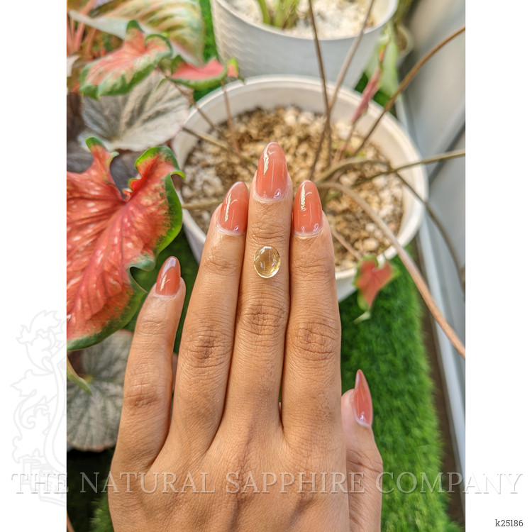 2.30 Ct. Yellow Cabochon Citrine from Ceylon (Sri Lanka)