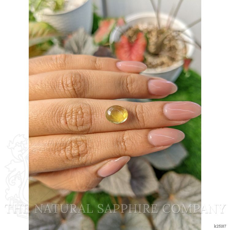 2.67 Ct. Yellow Cabochon Citrine from Ceylon (Sri Lanka)