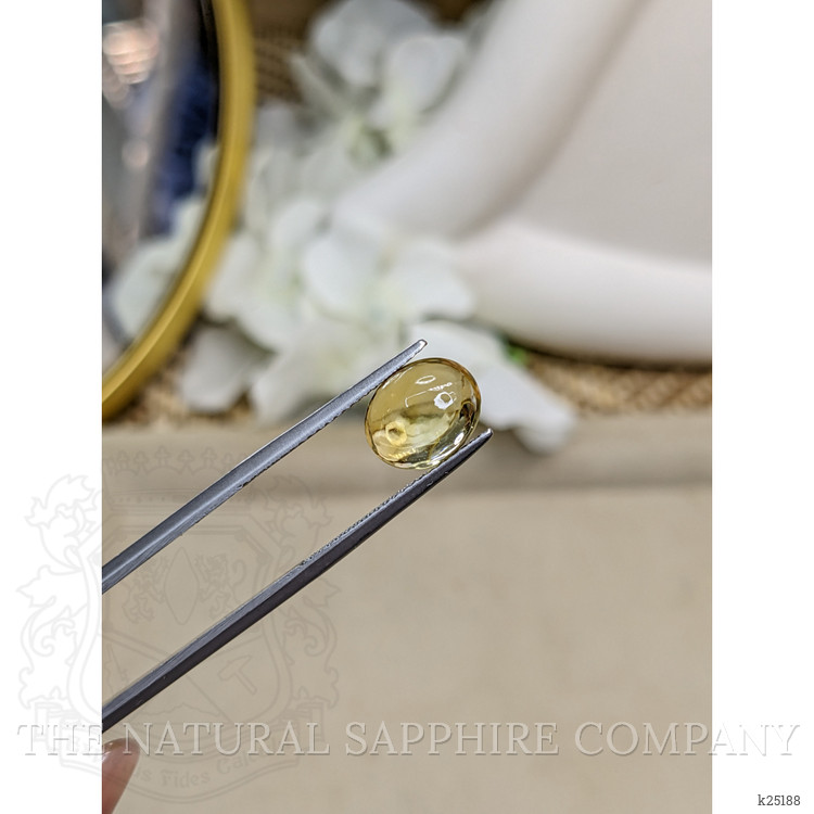 2.67 Ct. Yellow Cabochon Citrine from Ceylon (Sri Lanka)