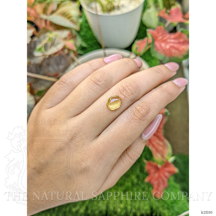 2.21 Ct. Yellow Cabochon Citrine from Ceylon (Sri Lanka)