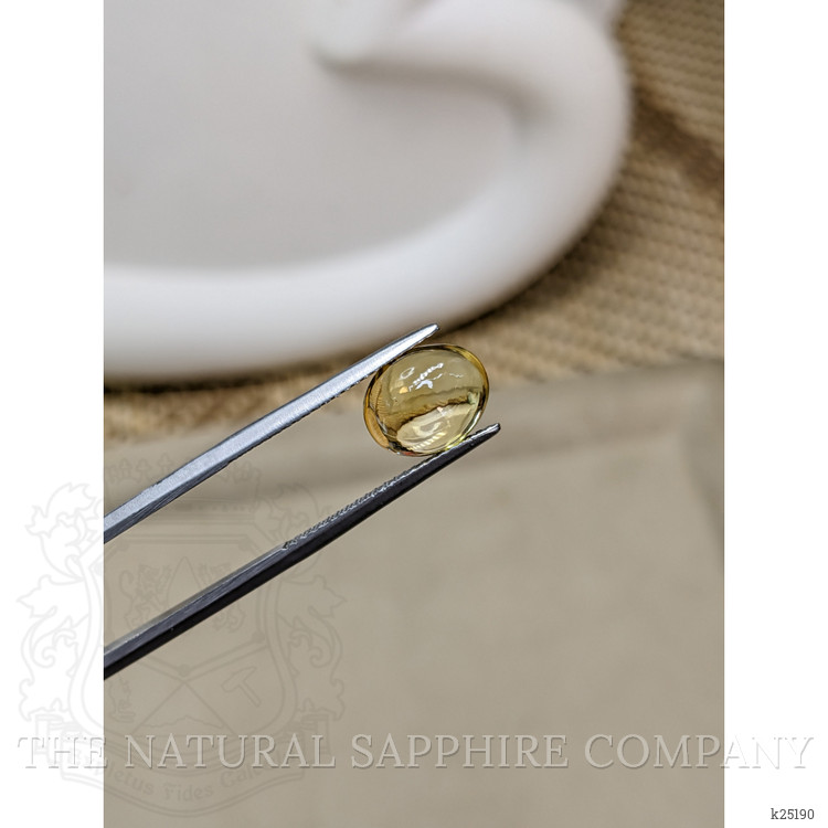 2.21 Ct. Yellow Cabochon Citrine from Ceylon (Sri Lanka)