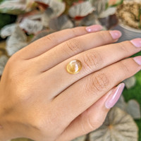 2.49 Ct. Yellow Cabochon Citrine from Ceylon (Sri Lanka) Life Style