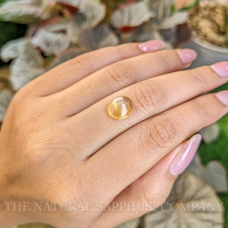 2.49 Ct. Yellow Cabochon Citrine from Ceylon (Sri Lanka)