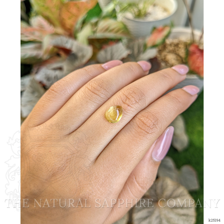 2.43 Ct. Yellow Cabochon Citrine from Ceylon (Sri Lanka)