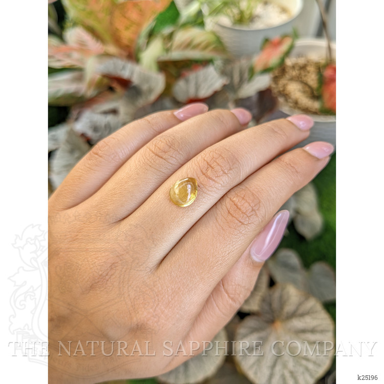 2.28 Ct. Yellow Cabochon Citrine from Ceylon (Sri Lanka)