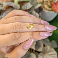 2.28 Ct. Yellow Cabochon Citrine from Ceylon (Sri Lanka) Life Style