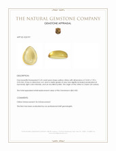 2.25 Ct. Yellow Cabochon Citrine from Ceylon (Sri Lanka) Appraisal
