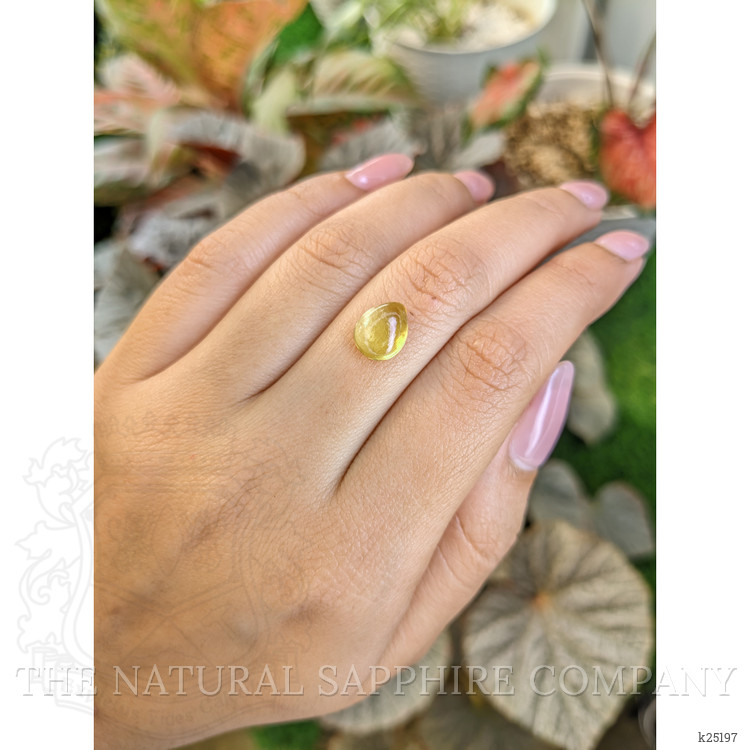2.25 Ct. Yellow Cabochon Citrine from Ceylon (Sri Lanka)