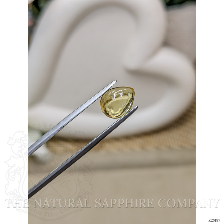 2.25 Ct. Yellow Cabochon Citrine from Ceylon (Sri Lanka)