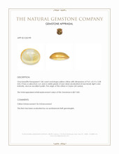 1.86 Ct. Yellow Cabochon Citrine from Ceylon (Sri Lanka) Appraisal