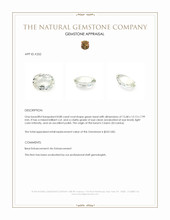 8.88 Ct. Green Beryl from Ceylon (Sri Lanka) Appraisal