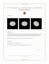 1.30 Ct. Cabochon White Opal from Australia Appraisal