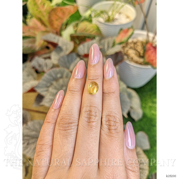 2.46 Ct. Yellow Cabochon Citrine from Ceylon (Sri Lanka)