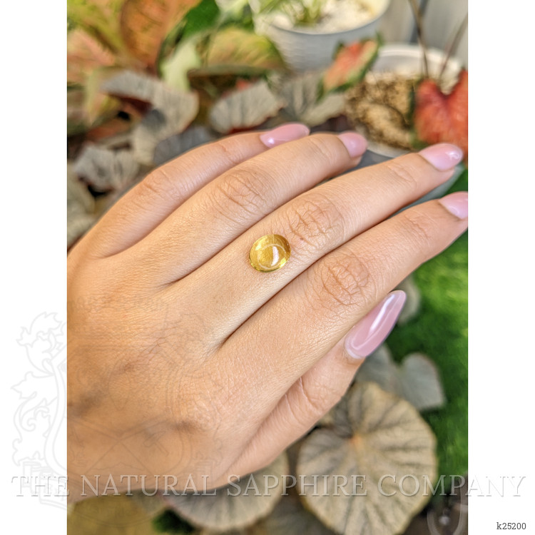 2.46 Ct. Yellow Cabochon Citrine from Ceylon (Sri Lanka)