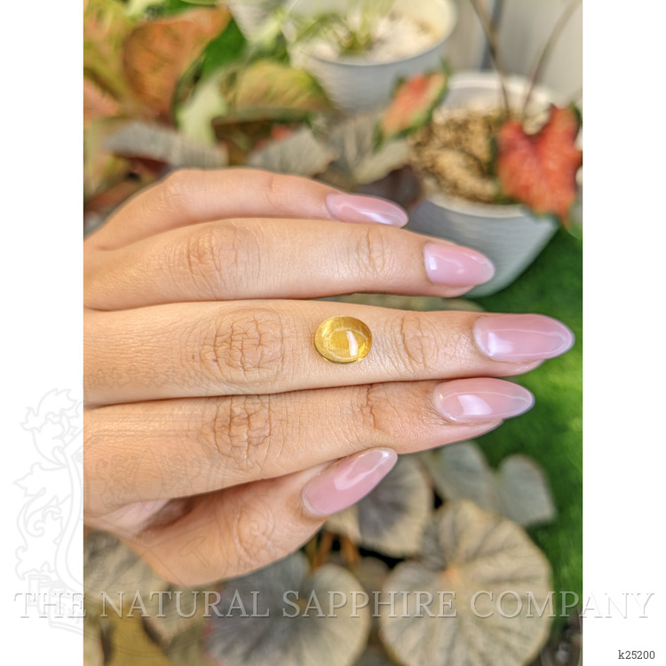 2.46 Ct. Yellow Cabochon Citrine from Ceylon (Sri Lanka)