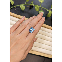 6.58 Ct. Blue Topaz from Brazil Life Style