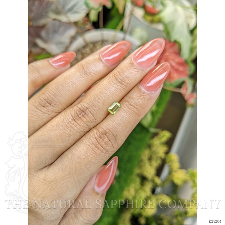 0.60 Ct. Yellowish Green Peridot from Ceylon (Sri Lanka)