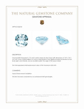 1.70 Ct. Sky Blue Topaz from Brazil Appraisal
