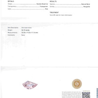 26.10 Ct. Peach Morganite from Brazil Scan Report