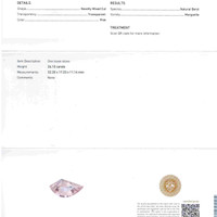 26.10 Ct. Peach Morganite from Brazil Scan Report