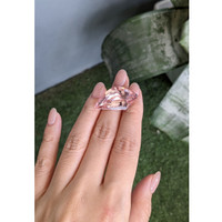 26.10 Ct. Peach Morganite from Brazil Life Style