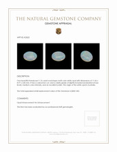 1.76 Ct. Cabochon White Opal from Australia Appraisal